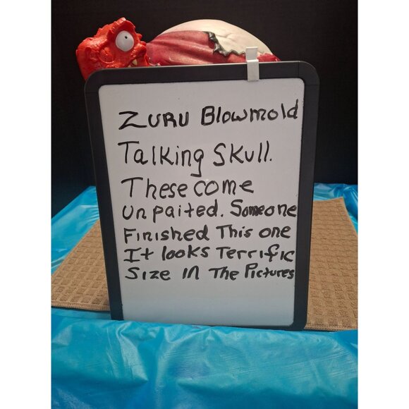 Pirate Dinosaur Skull Halloween Decor Prop. Push His Eyeball He Talks. - Picture 10 of 10